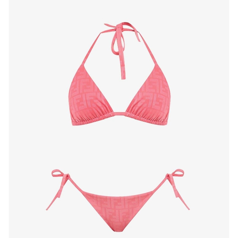 Fendi Pink Triangle Bikini Set